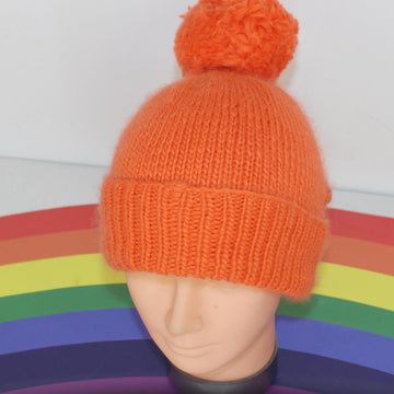 Toddler & Child Simple Aran Bobble Beanie Hat