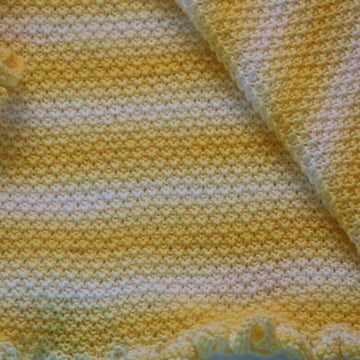 Ray of Sunshine Baby Blanket with Ruffle.