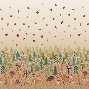 Lewis & Irene A Winter Nap - Double Edge Border 18" Repeat