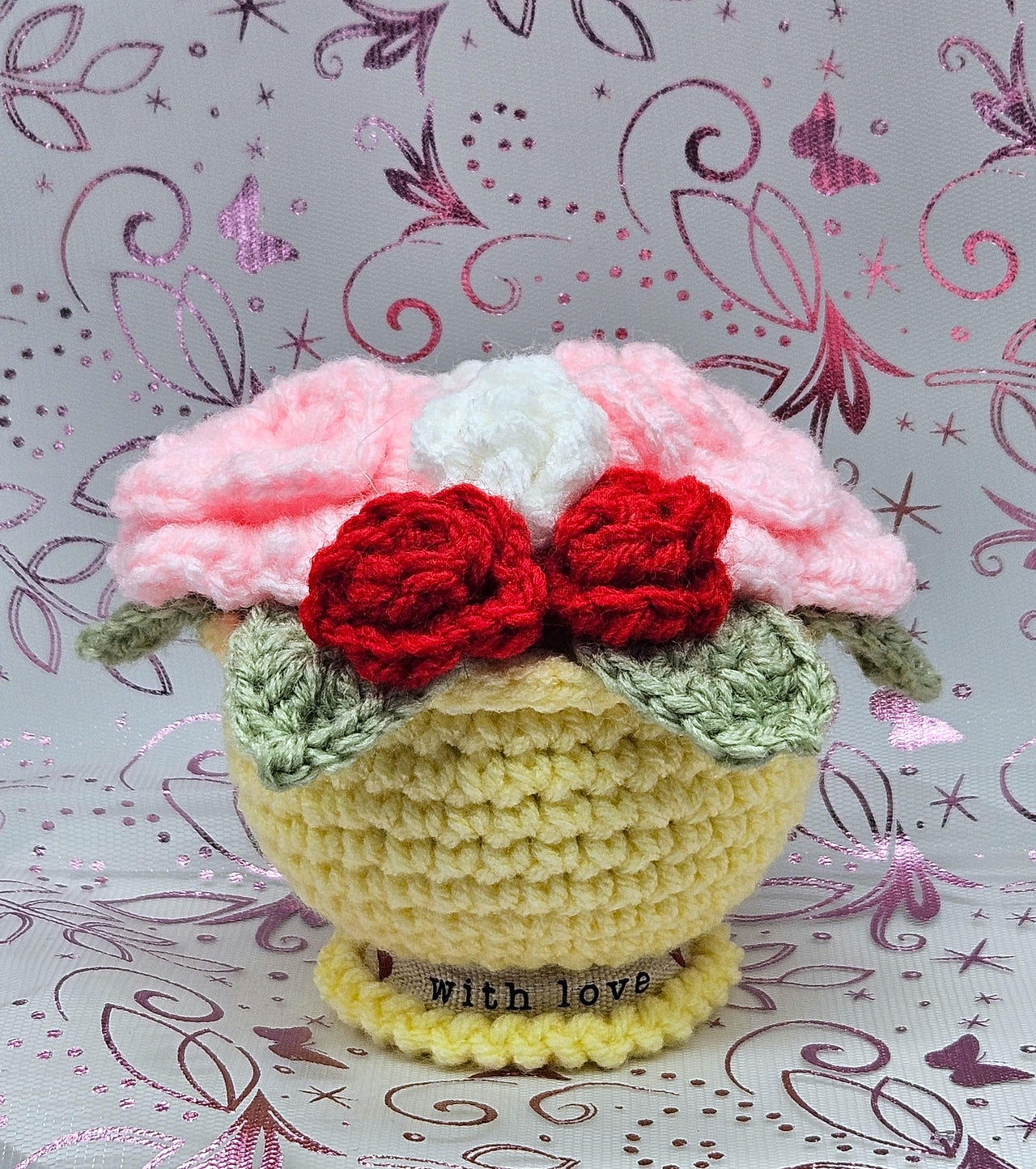 Everlasting Roses in a Pot