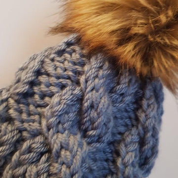 Beginners knit beanie