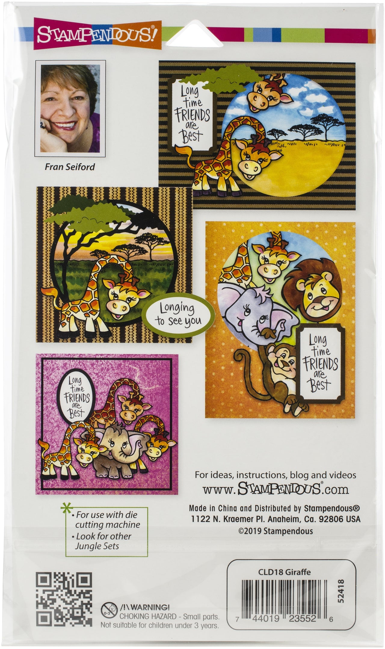 Stampendous Cling Stamp & Die Set - Giraffe