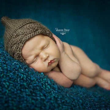 #16 Knitted cable pixie hat