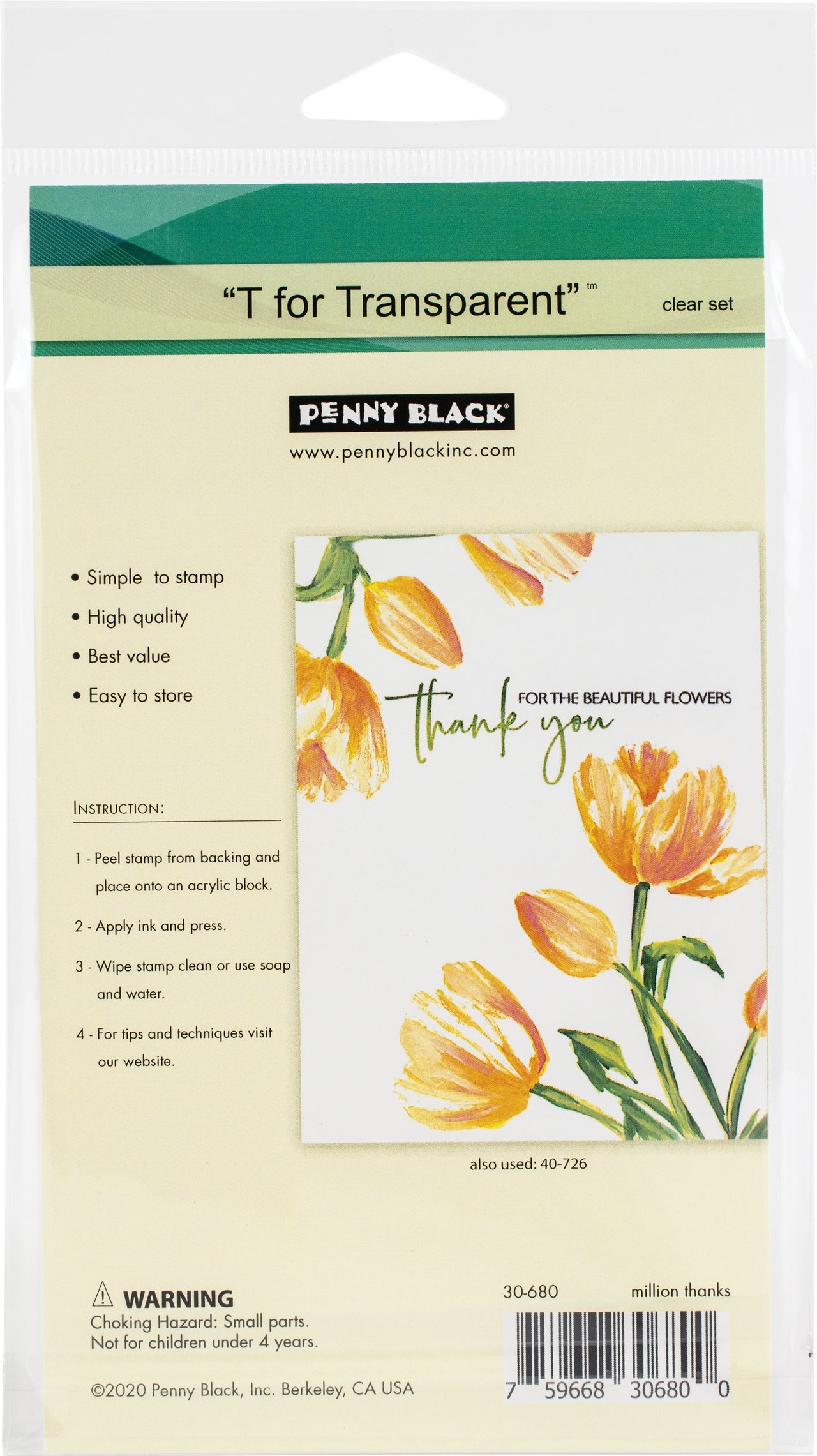 Penny Black Clear Stamps - Million Thanks
