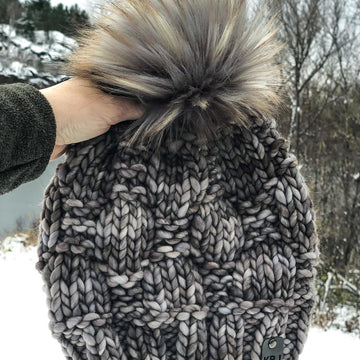 Knit Checkerboard Slouch