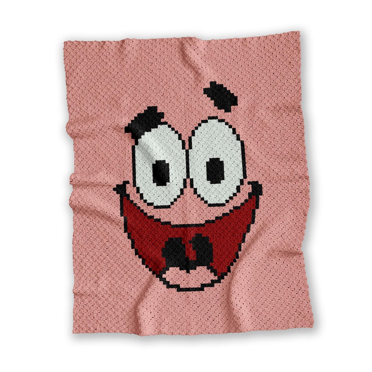 SpongeBob Patrick Starfish Pink Blanket Kids' Room C2C Crochet Pattern