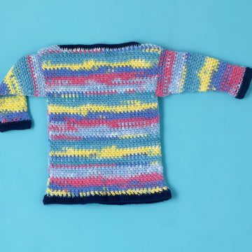 Moss Jumper - Free Crochet Pattern For Babies in Paintbox Yarns Baby DK Prints by Paintbox Yarns