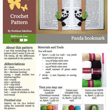 Panda Bookmark