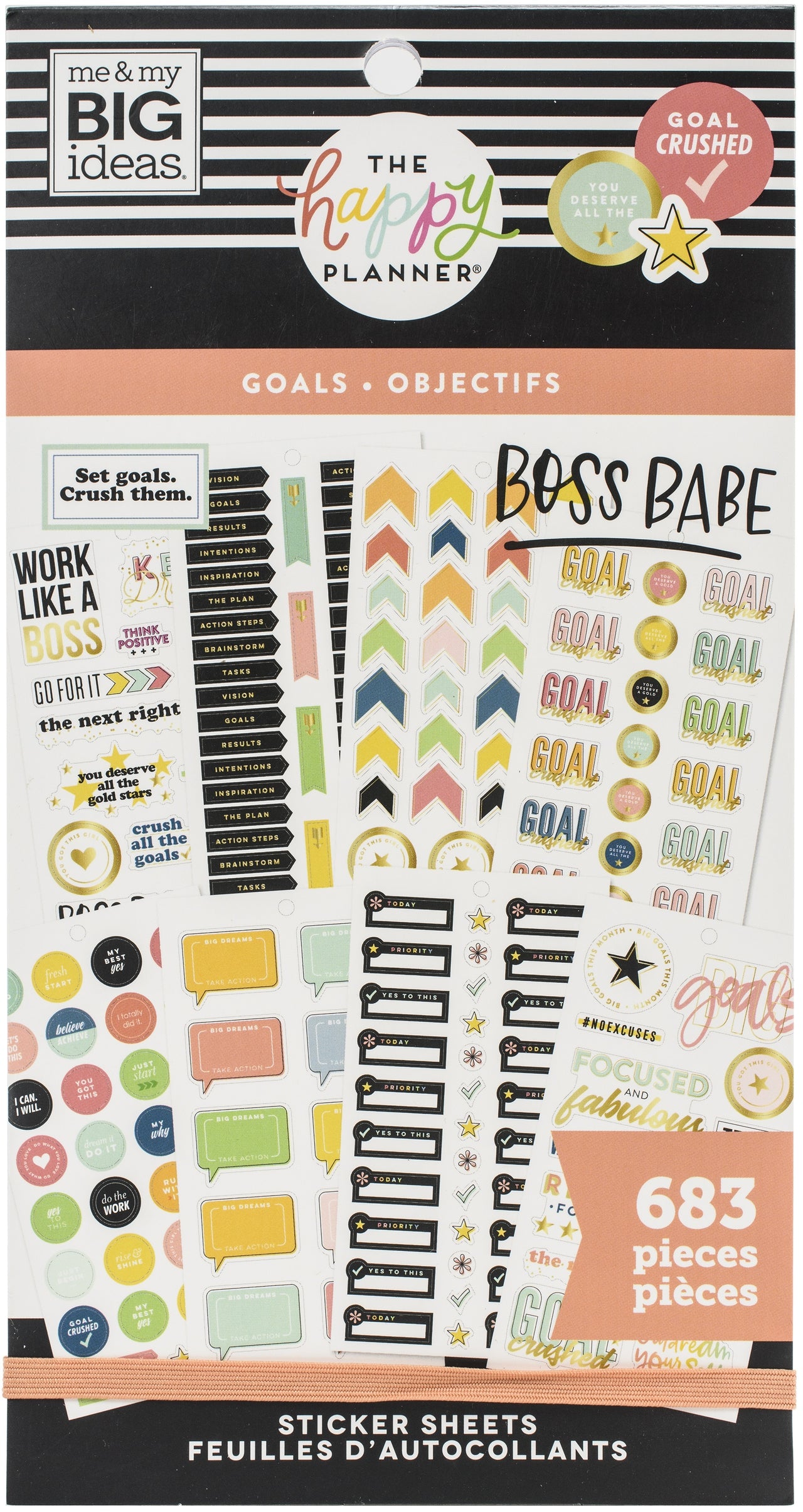 The Happy Planner Sticker Value Pack - Goals, 683/Pkg