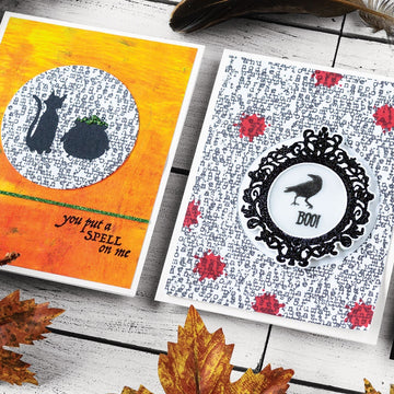 Hero Arts Cling Stamps 6"X6" - Nevermore Bold Prints