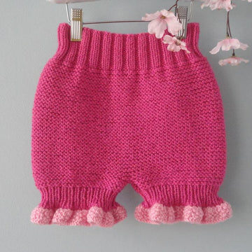 Knitting PATTERN Diaper Cover Knitted Baby Bloomers Liliana
