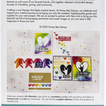 Hero Arts + Honey Bee 6"X8" Stamp Set - You Are Amazing