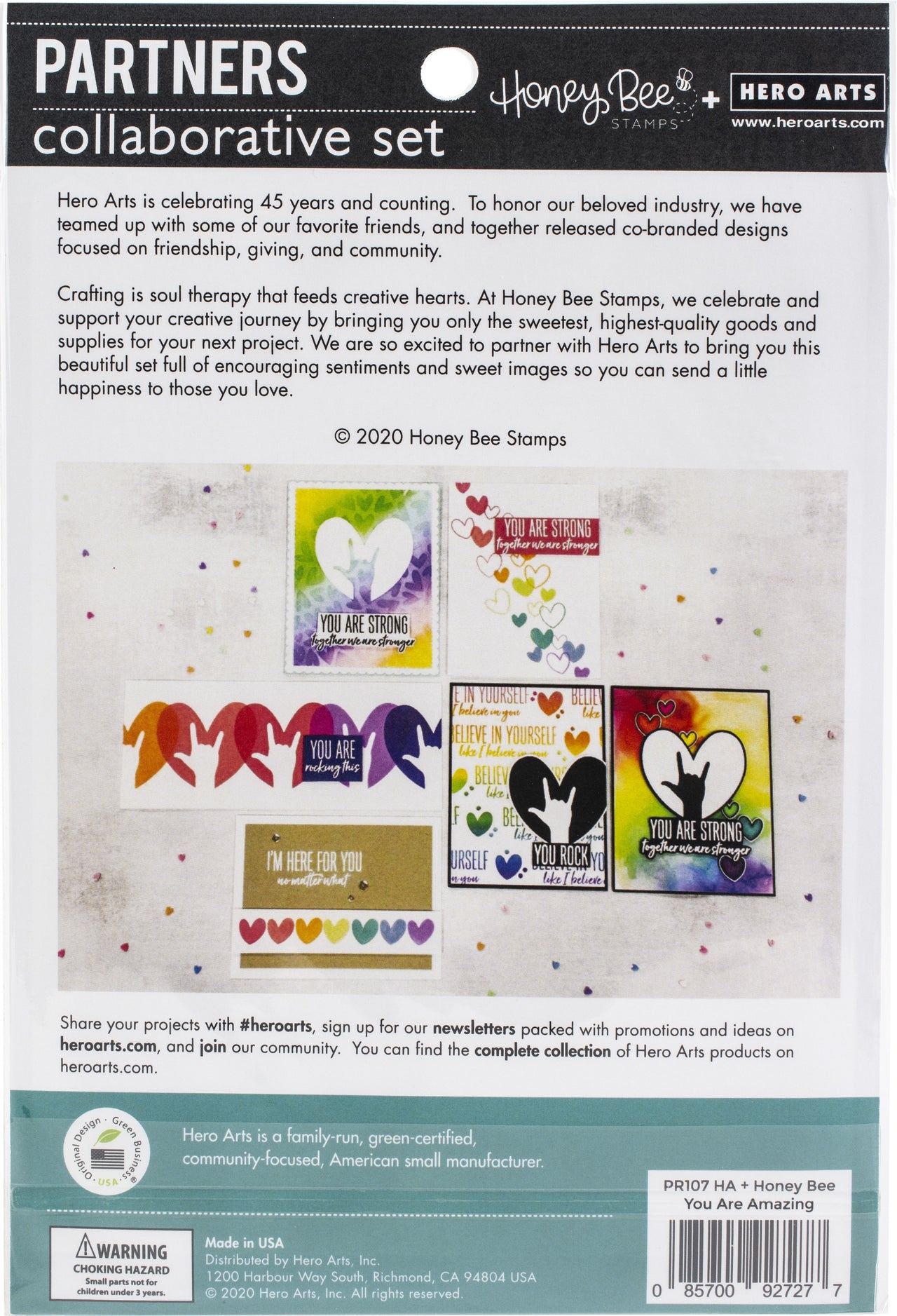 Hero Arts + Honey Bee 6"X8" Stamp Set - You Are Amazing