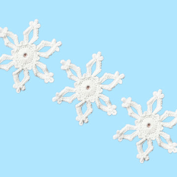 Crochet ‘Merry Christmas’ banner pattern - festive crochet letters and snowflakes garland