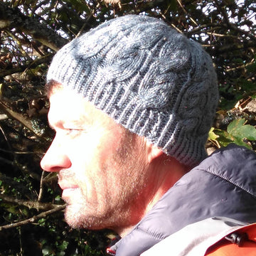 Men's hats cables and stripes