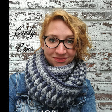 Candy Cane Infinity Scarf