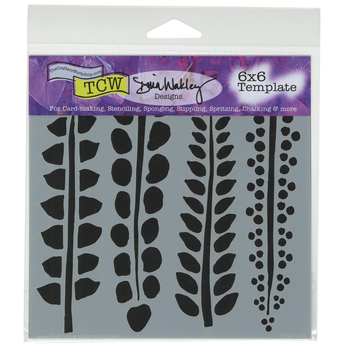 The Crafter's Workshop Crafter's Workshop Template 6"X6" - 4 Ferns