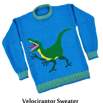 Velociraptor Dinosaur Sweater