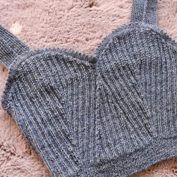 "Bridal Bodice" Hand Knit