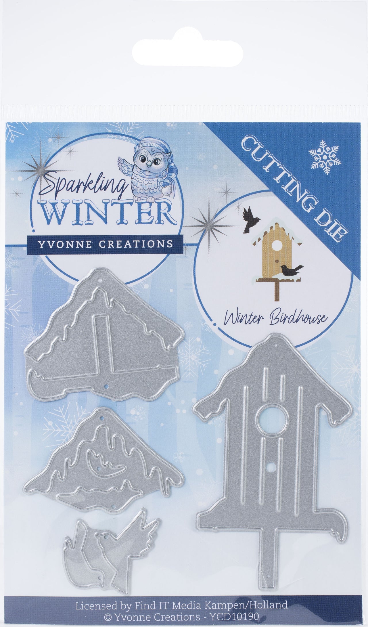 Find It Trading Yvonne Creations Die - Winter Birdhouse, Sparkling Winter