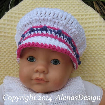 Banded Newsboy Baby Hat