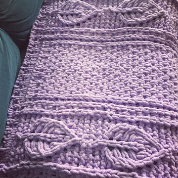 Lace Leaf Baby Blanket