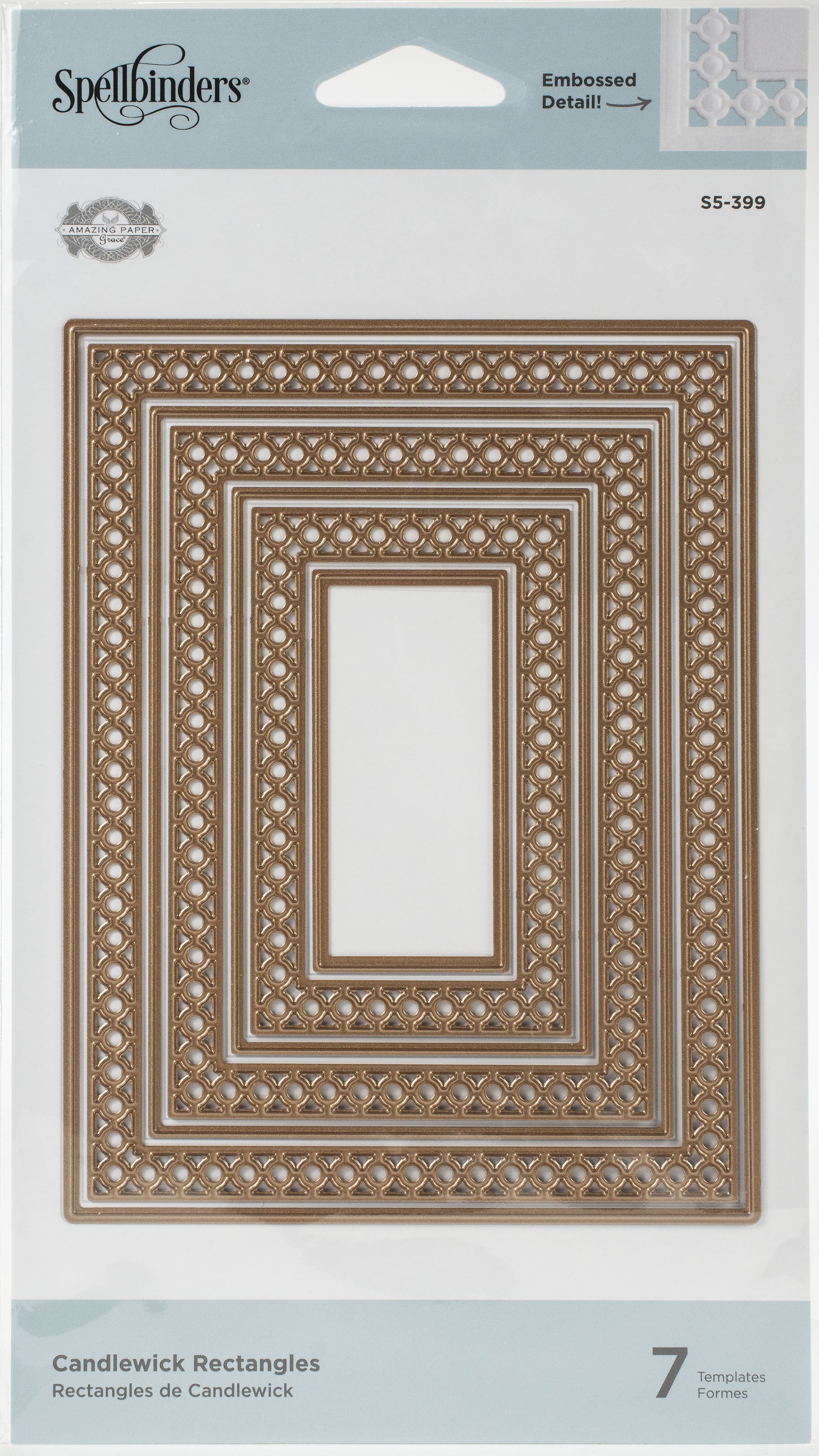 Spellbinders Nestabilities Dies By Becca Feeken - Candlewick Classics Rectangles