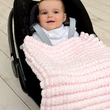 Baby Cushion, Blanket, Playmat & Cot Bumper in Rico Creative Pompon Party - 220 - Leaflet