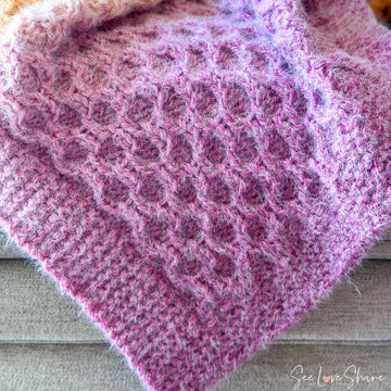 Easy Honeycomb Chunky Baby Blanket