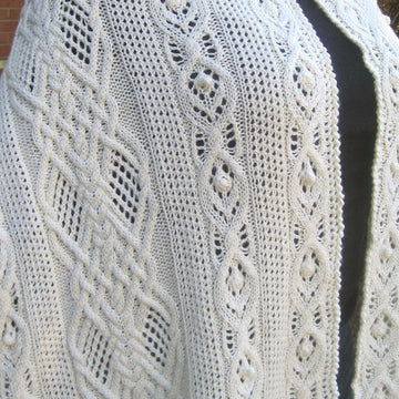 Sante Fe Mesh and Cable Shawl