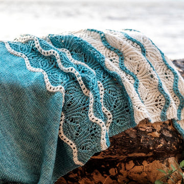 Frozen Lakes Shawl