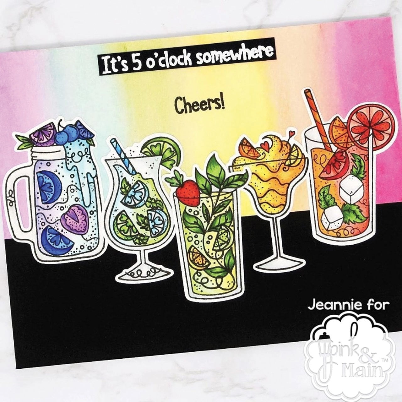 Pink & Main Dies - Happy Hour