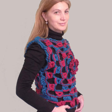 Lacy Top or Sleeveless Sweater