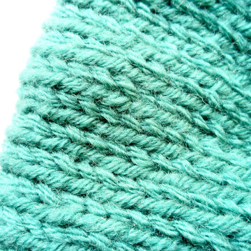 Slouchy merino green hat