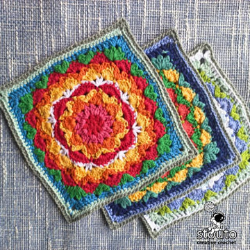 Dahlia Flower Granny Square