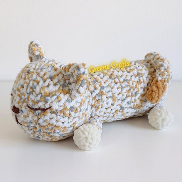 No Sew Long Cat Plush Toy (Bubblegum & Sleepy)