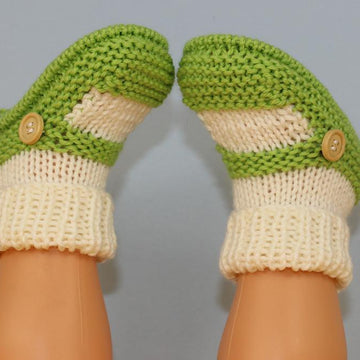 Baby One Button Sock and Slipper Booties