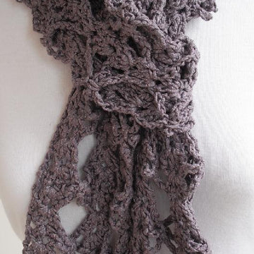 Wisteria crochet scarf