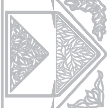 Sizzix Thinlits Dies By Jen Long 6/Pkg - Botanical Envelope Liners