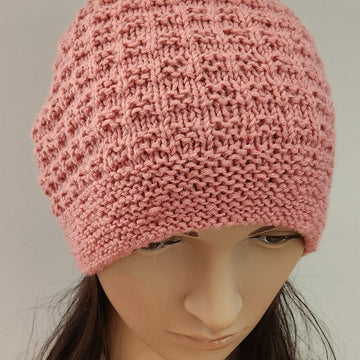 Surrey - Family textured beanie with garter brim