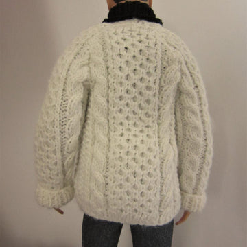 1:6th scale Man's Aran cardigan