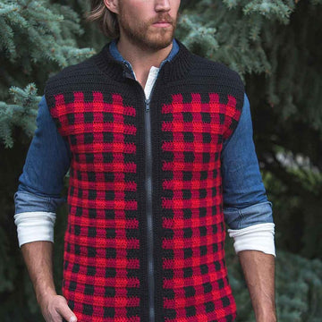 Men's Plaid vest