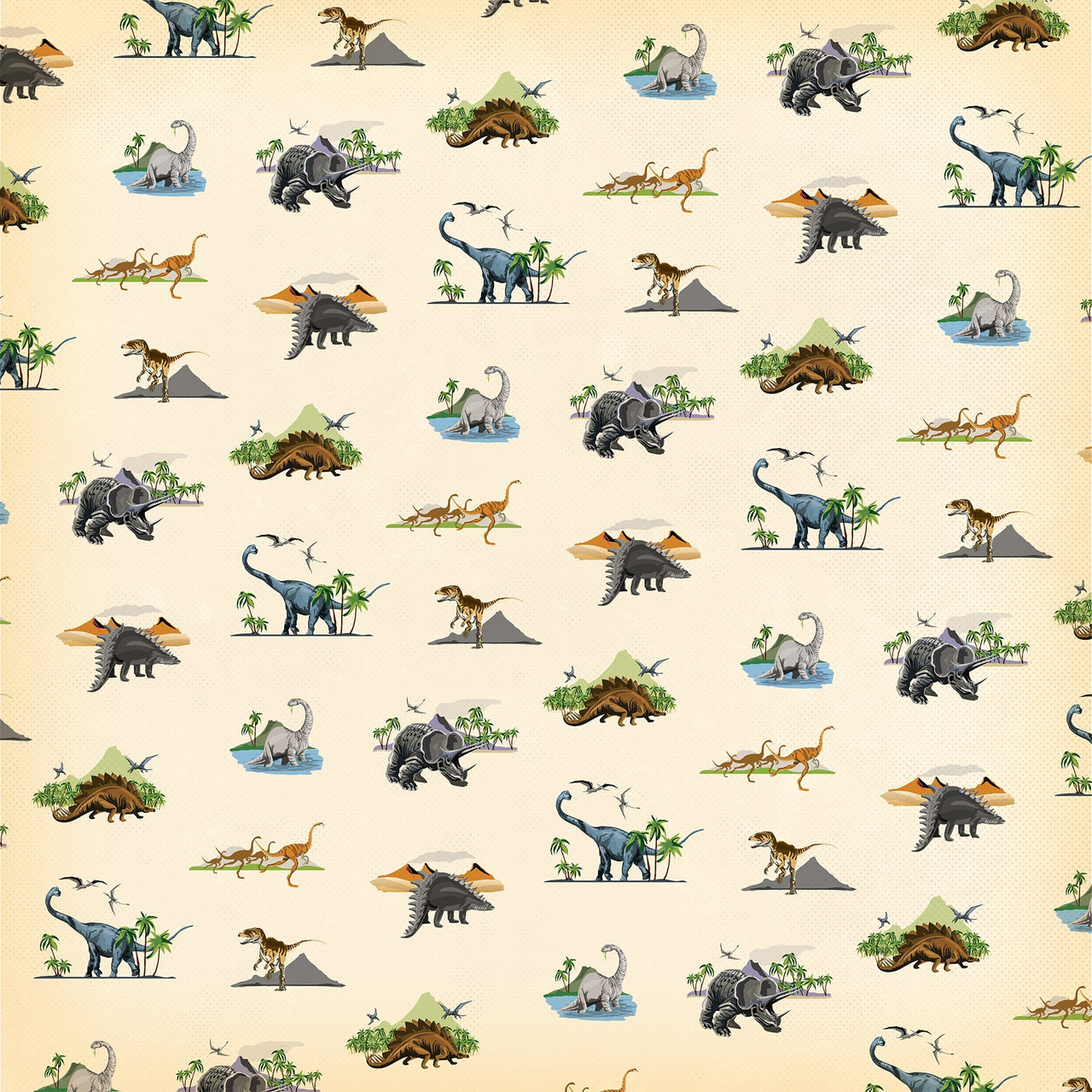 Echo Park Paper Dinosaurs Double-Sided Cardstock 12"X12" 25/Pkg - Wild & Free