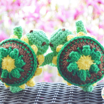 Bubbles The Turtle Security Blanket Amigurumi Lovey