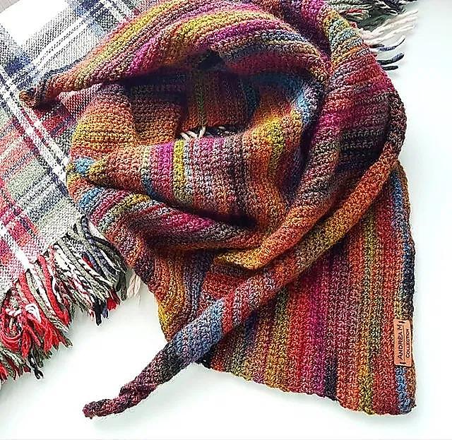 Asymmetrical Wrap Shawl