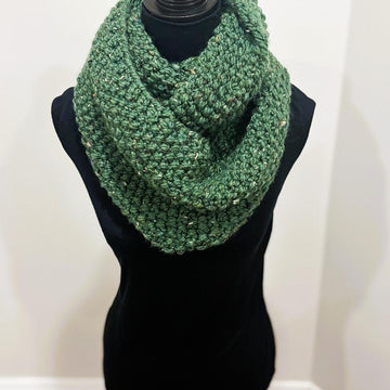 Seed Stitch Infinity Scarf