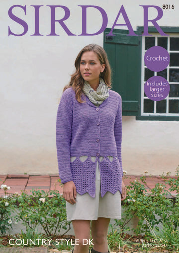 Jacket in Sirdar Country Style DK- 8016 - Downloadable PDF