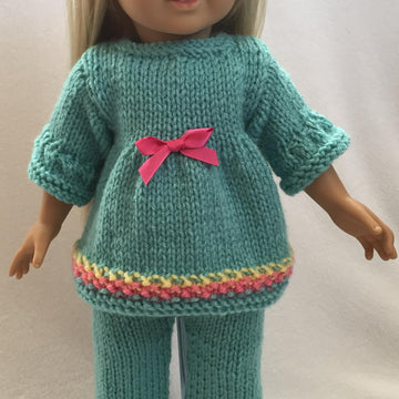 Cozy Winter Pajamas for 18-Inch Dolls, Fits Dolls Like American Girl Doll