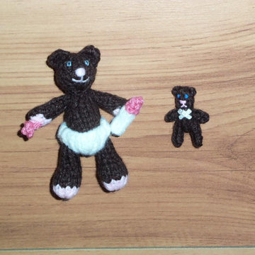 Baby Animals With Crib And Accessories