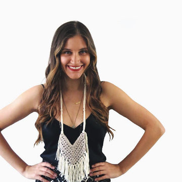 Chevron Fringe Necklace